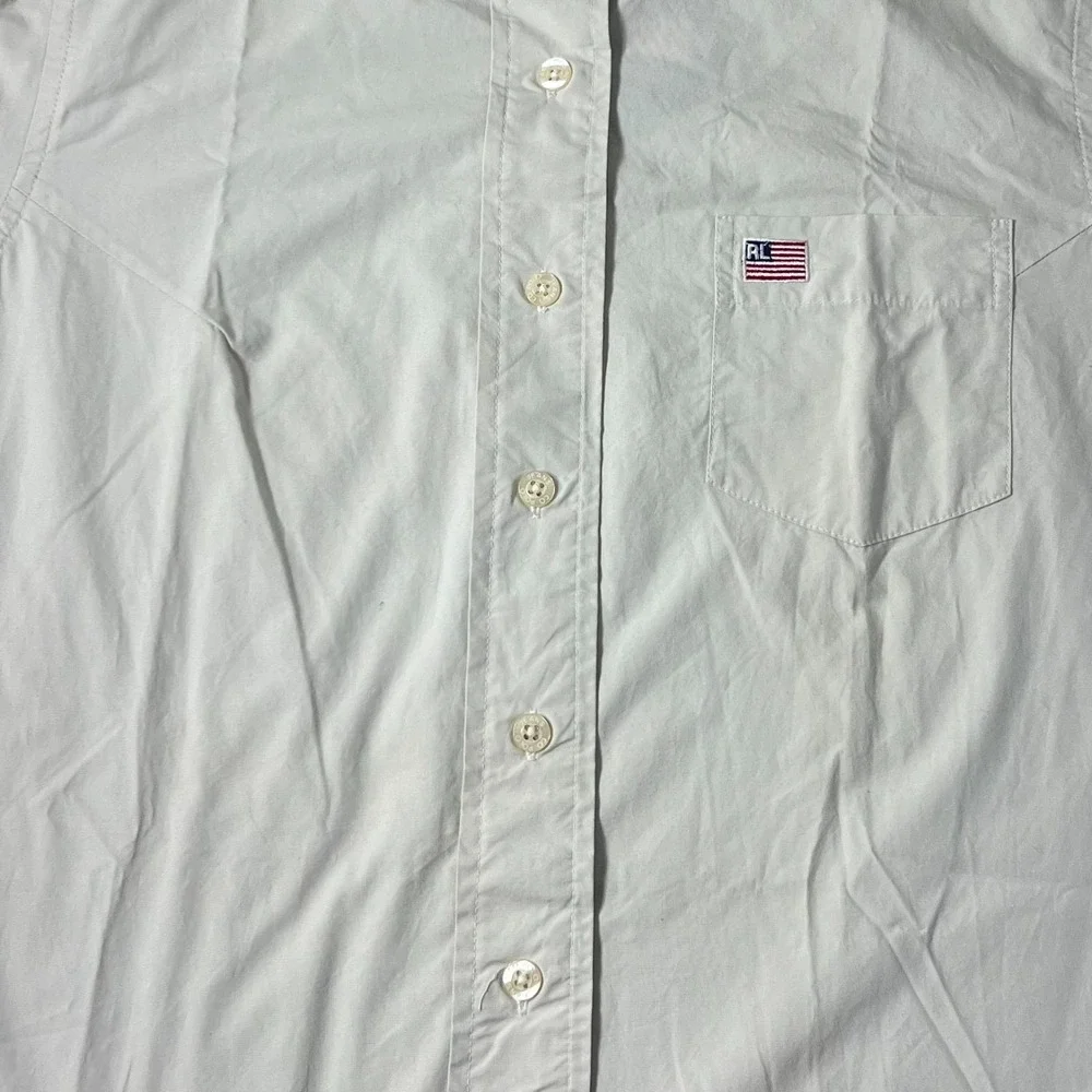 Polo Ralph Lauren Women's Cream Button-Front Shirt Dress - Picture 4 of 16